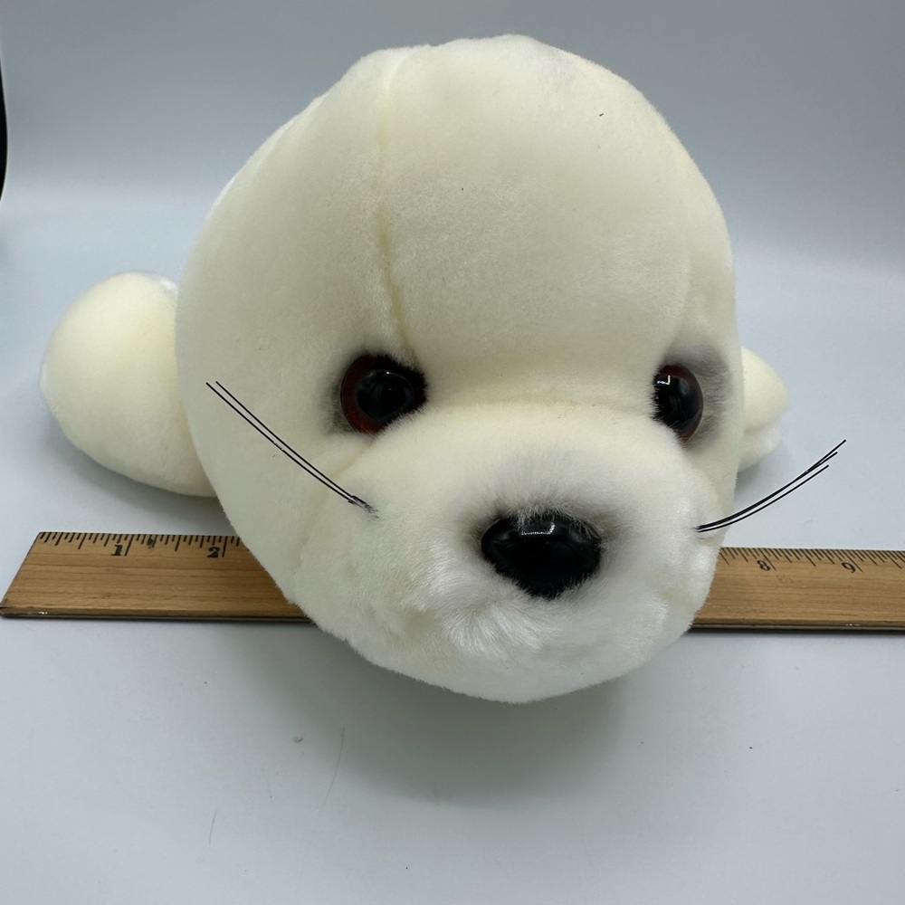 SeaWorld White Seal Sea Lion Pup Baby Plush Stuffed Animal